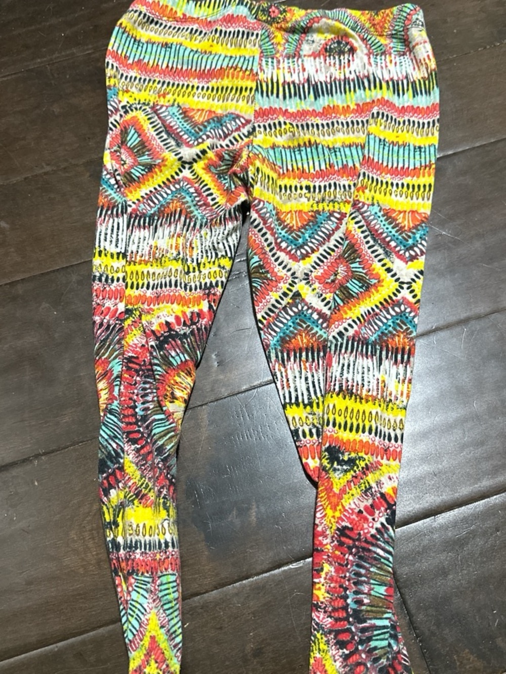 Kids Multicolor Patterned Leggings